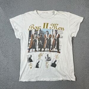 MADE WORN Boyz II Men Sz M Cooleyhighharmony Tour Tee Distressed Graphic
